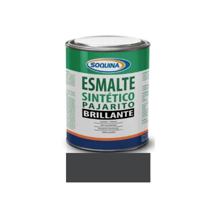 ESMALTE SINTÉTICO PAJARITO 1/4 GL. GRIS MAQUINA