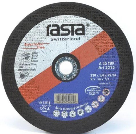 DISCO CORTE 3215 RASTA METAL 9"