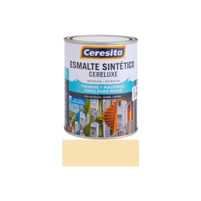 CERESITA ESMALTE CERELUXE 1/4 GL. CREMA